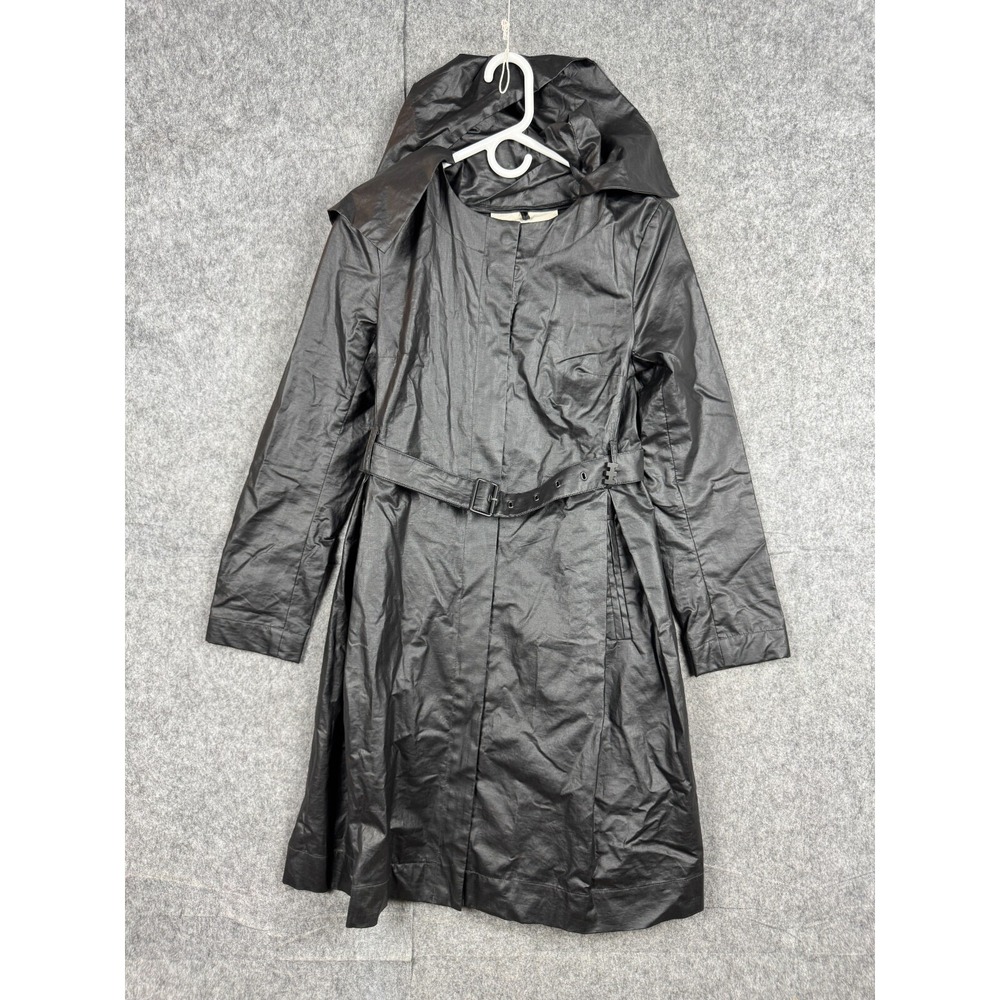 Classic Black Trench Coat with Belt